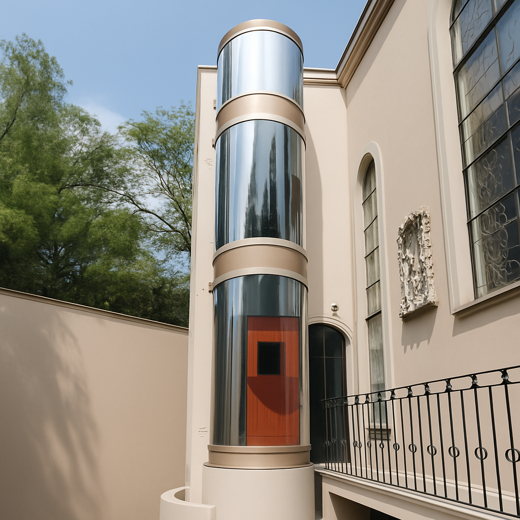 Elevador residencial redondo